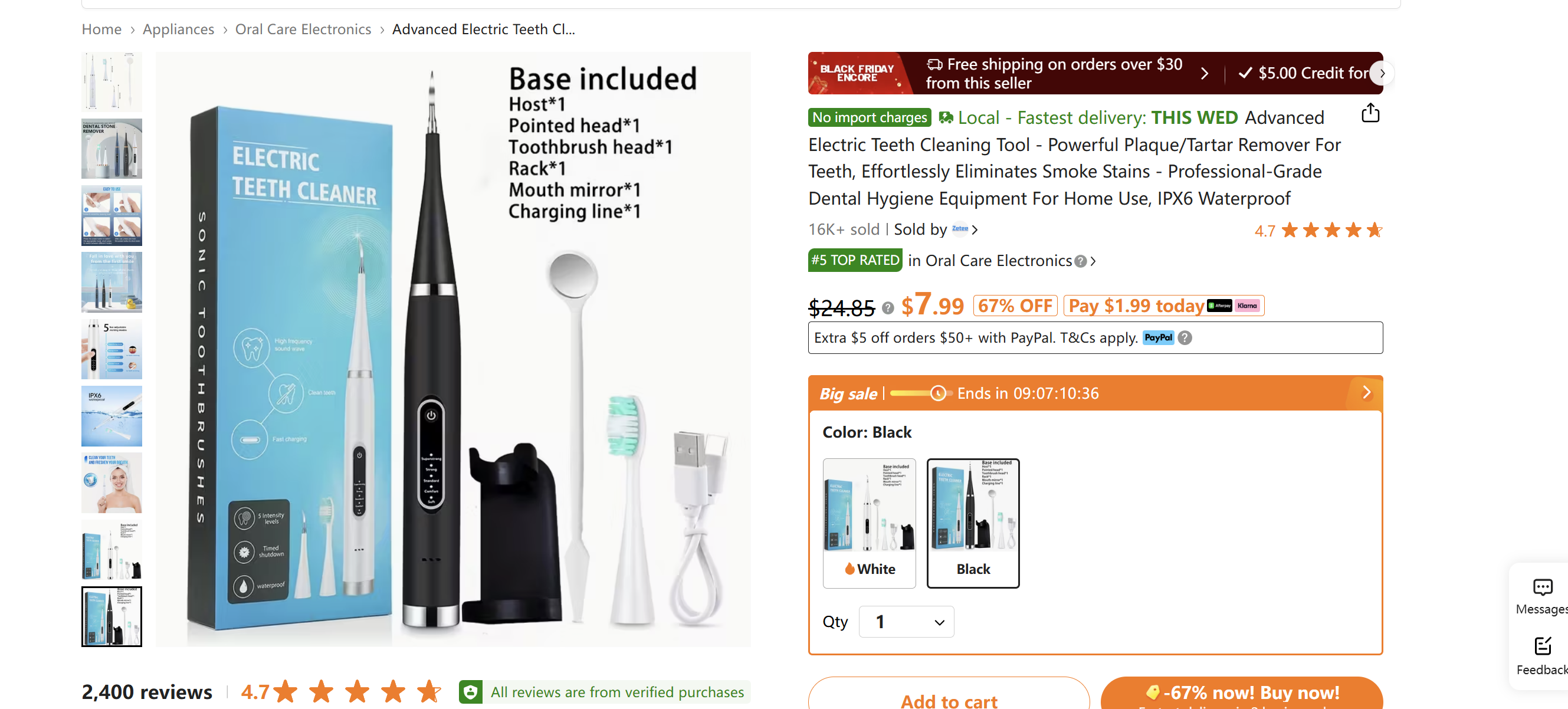 Advanced Electric Teeth Cleaning Tool