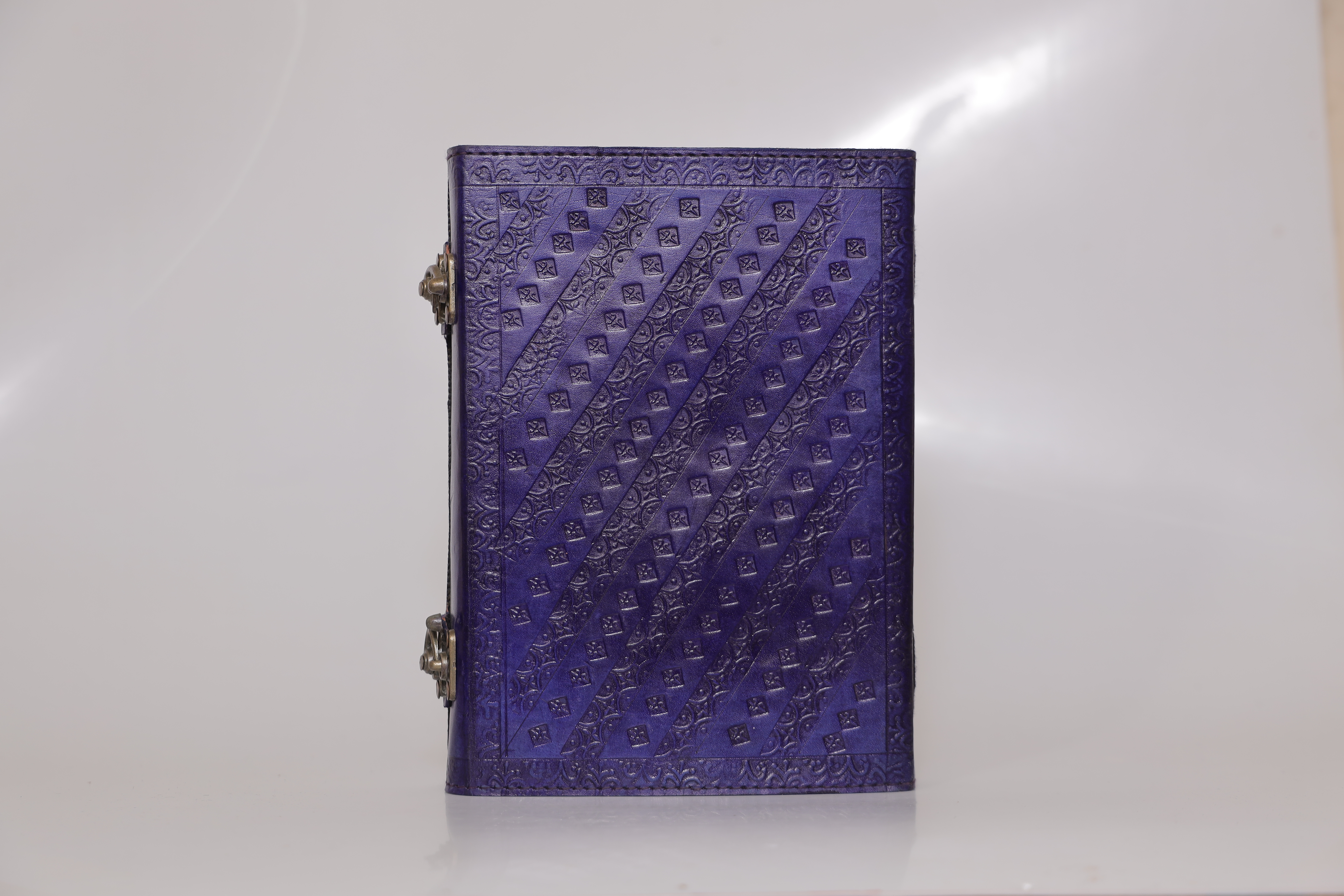 Handcrafted Leather Journal tiger eye Stone 