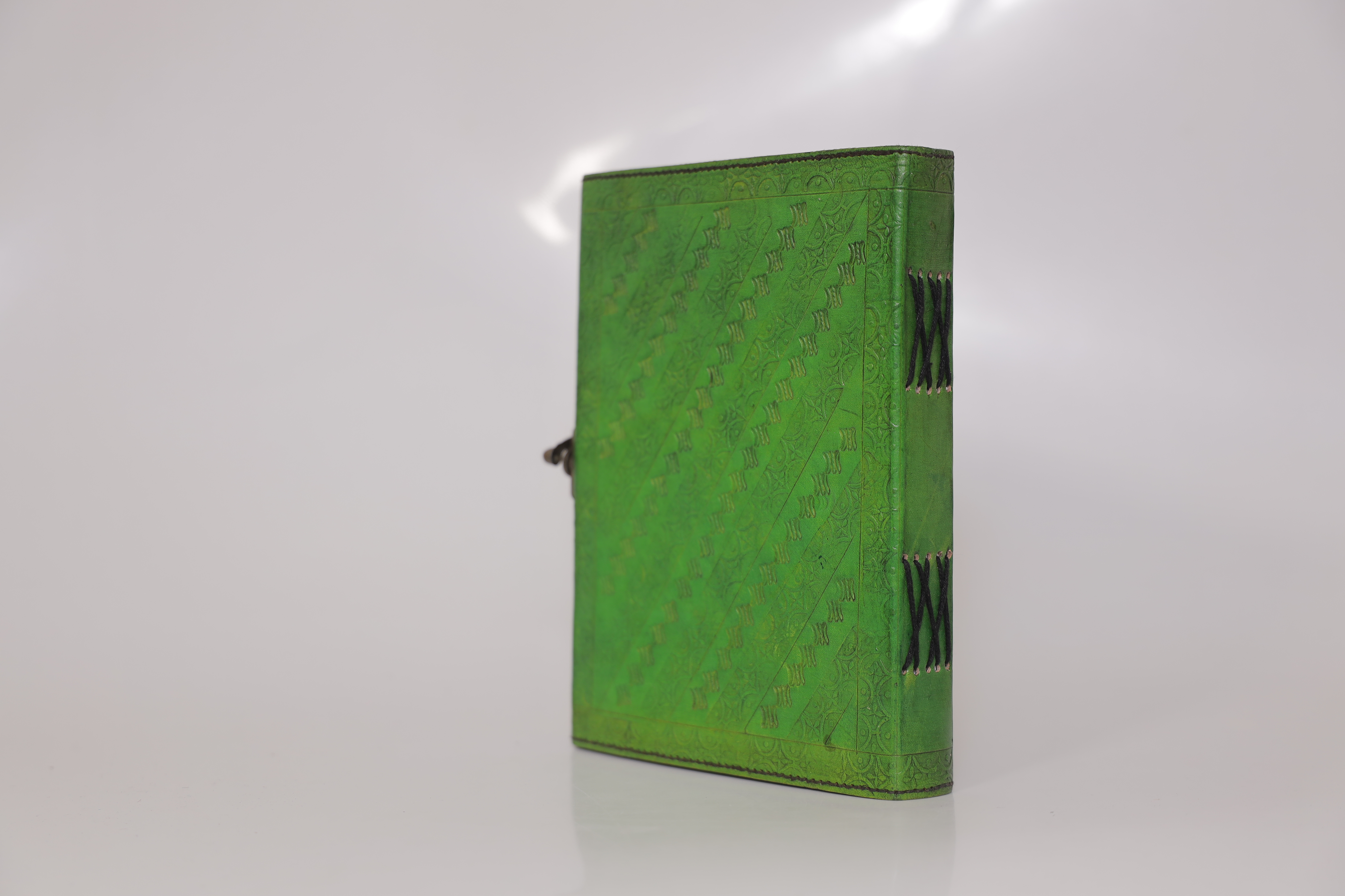 Handcrafted Green Leather Journal