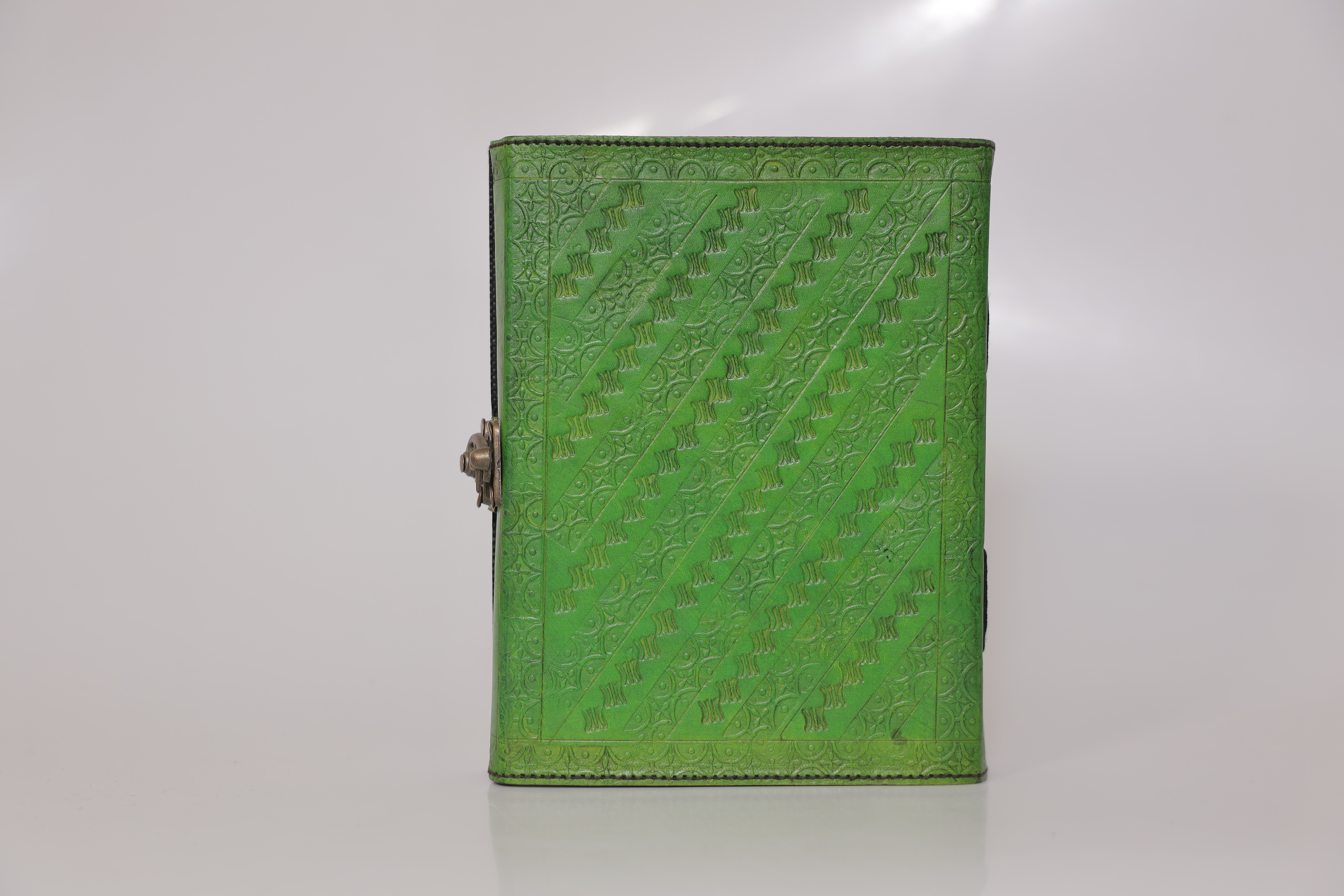 Handcrafted Green Leather Journal