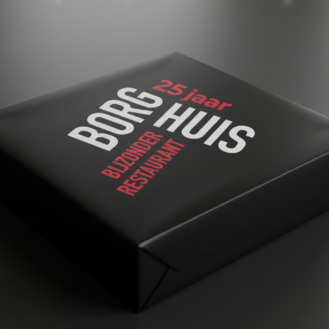 25 jarig Borghuis verrassing dessert