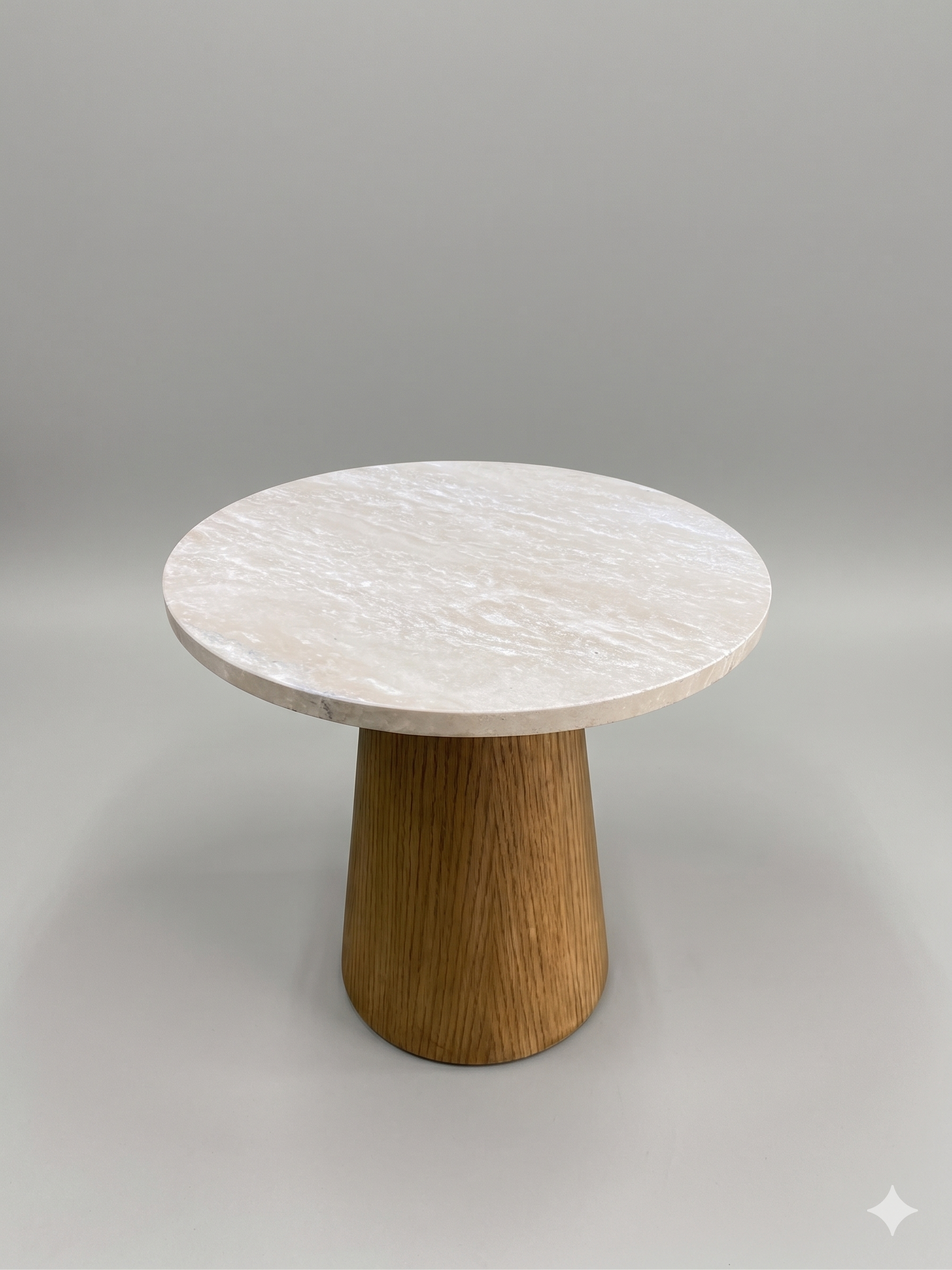 Table d’appoint AVILA NV Gallery travertin & noyer