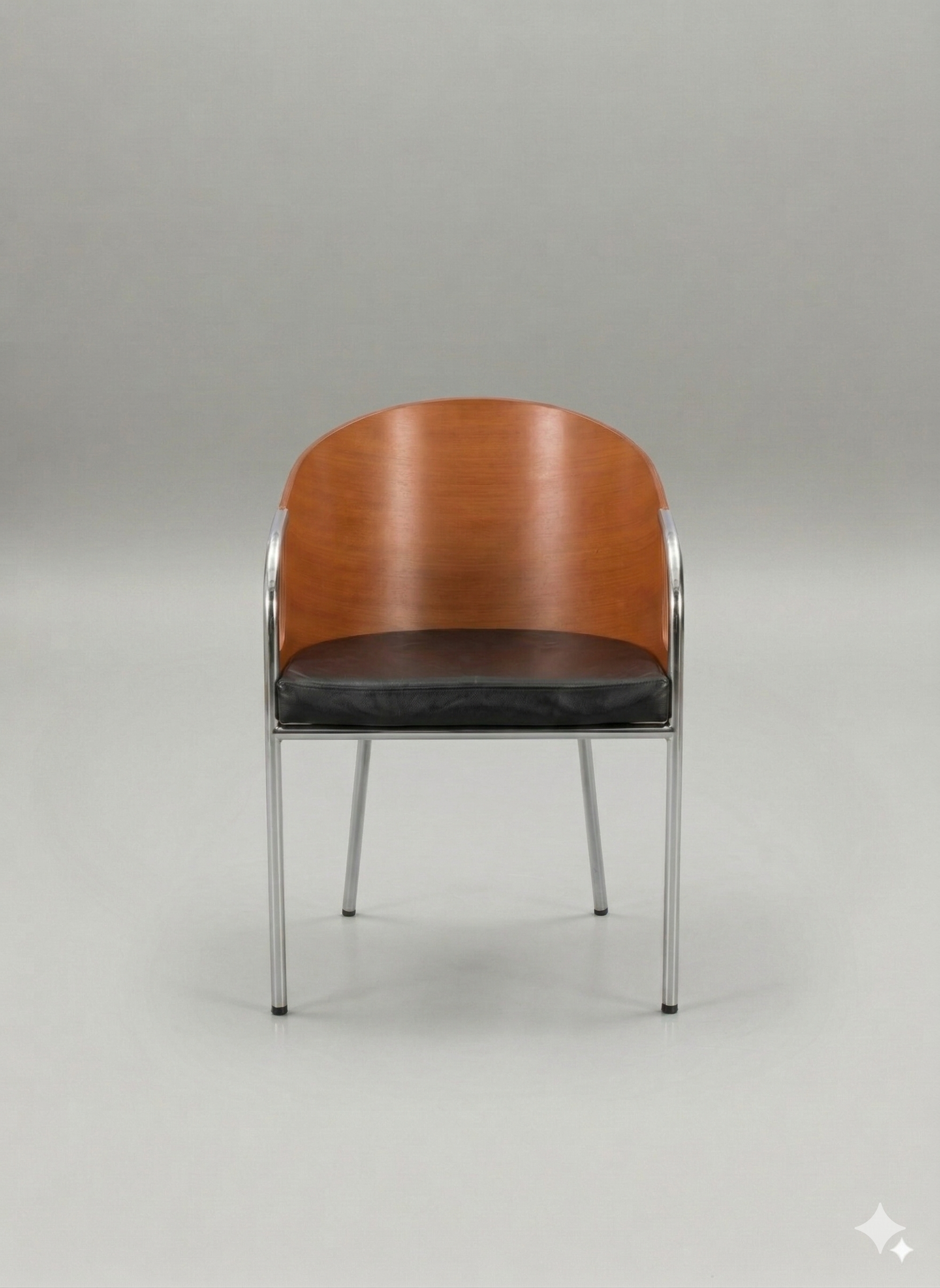 Chaise / fauteuil Calligaris vintage – bois courbé chrome