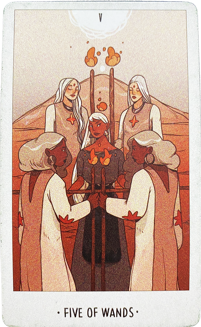 5 🥊 Five of Wands | Năm Gậy
