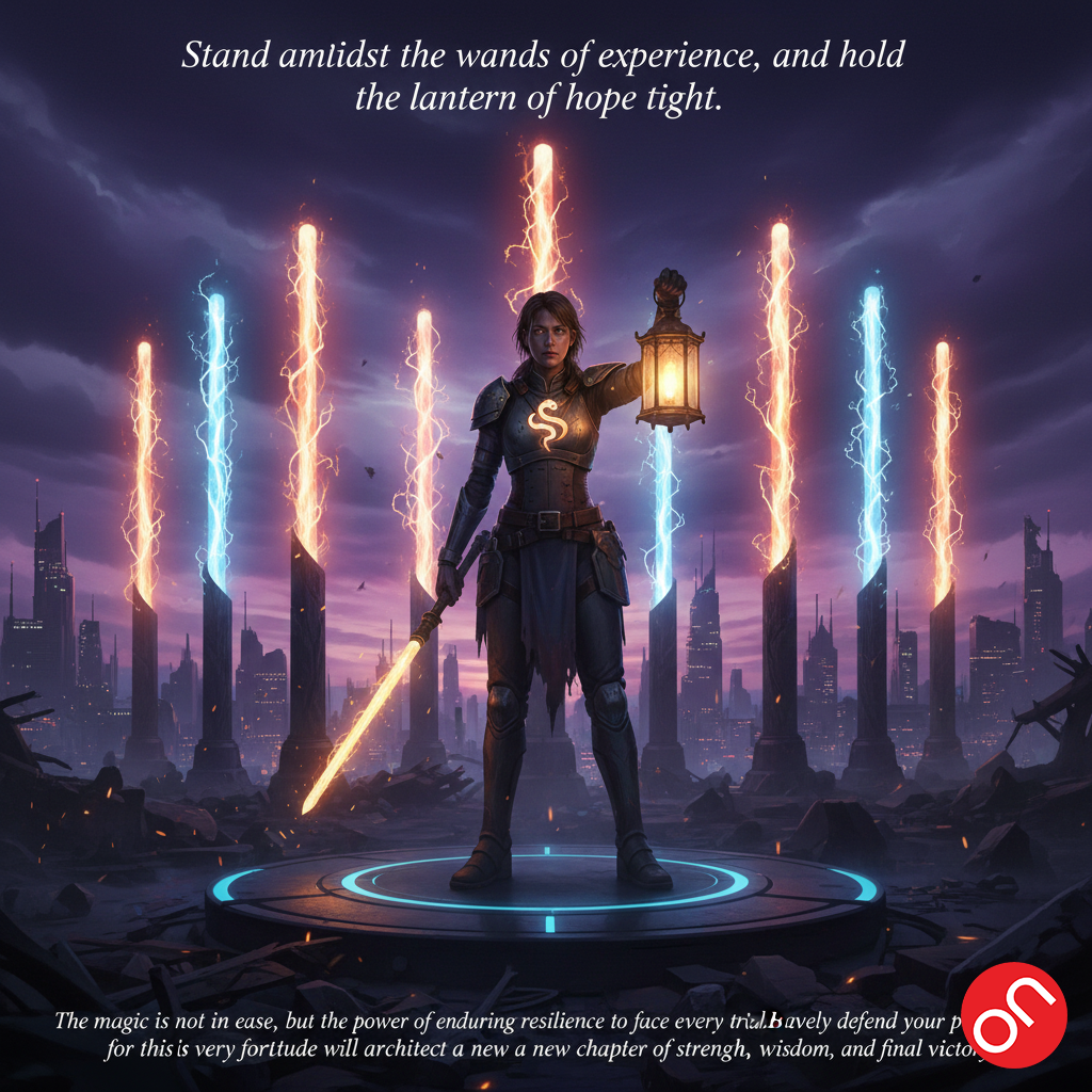 9 💪 Nine of Wands | Chín Gậy