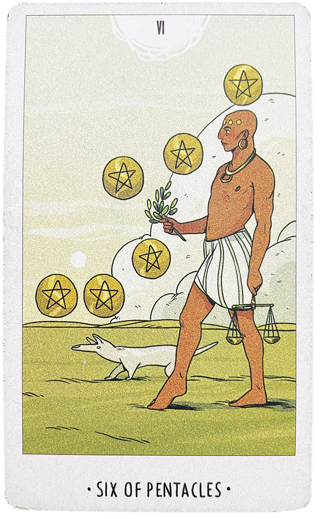 6 ⚖️ Six of Pentacles | Sáu xu