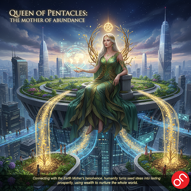 🌳 Queen of Pentacles | Nữ hoàng xu