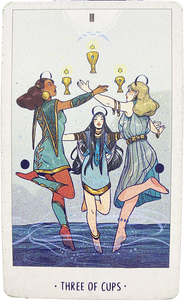 3 🥂 Three of Cups | Ba chiếc cốc