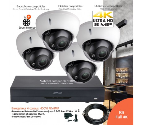 Kit de vidéosurveillance 4K Dahua