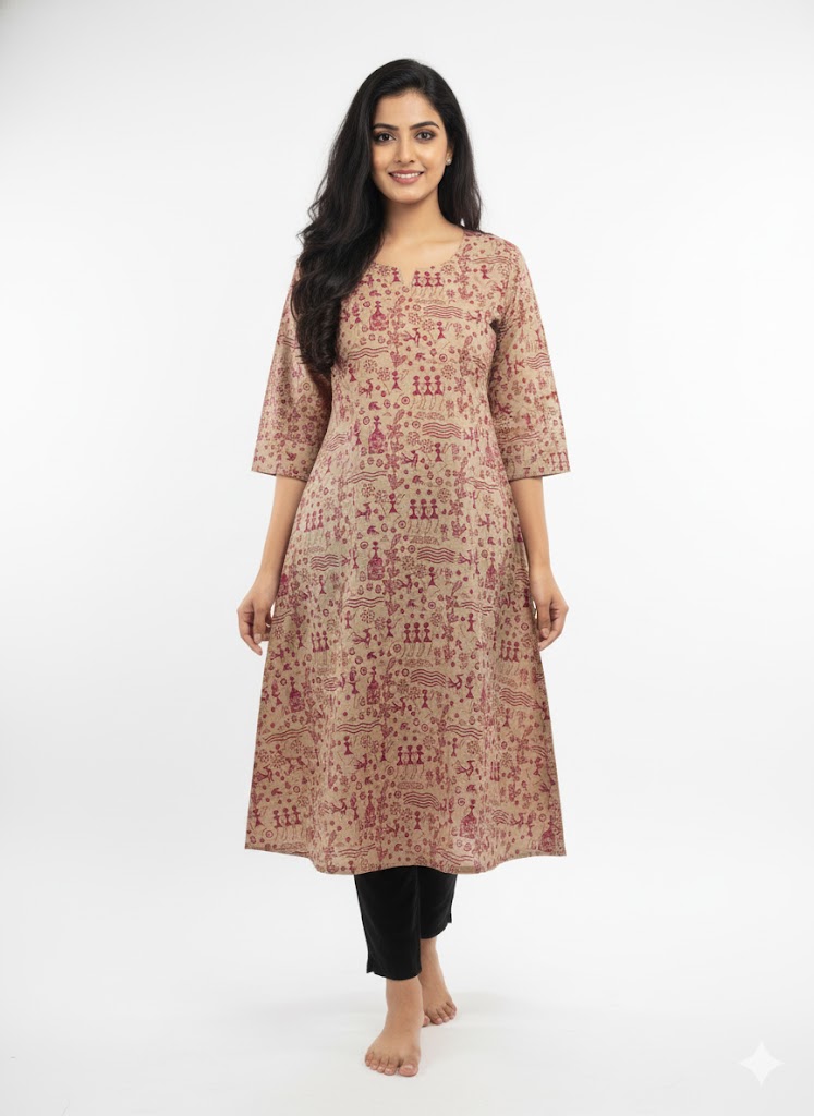Printed A-line Kurti