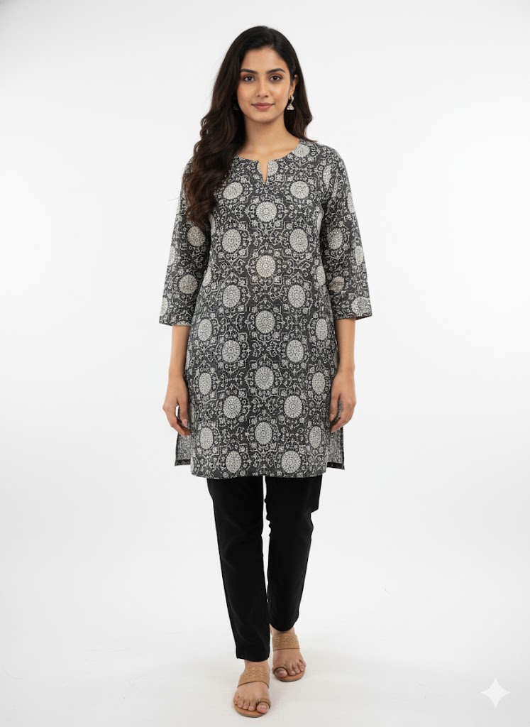 Printed Kurti Tunic Top
