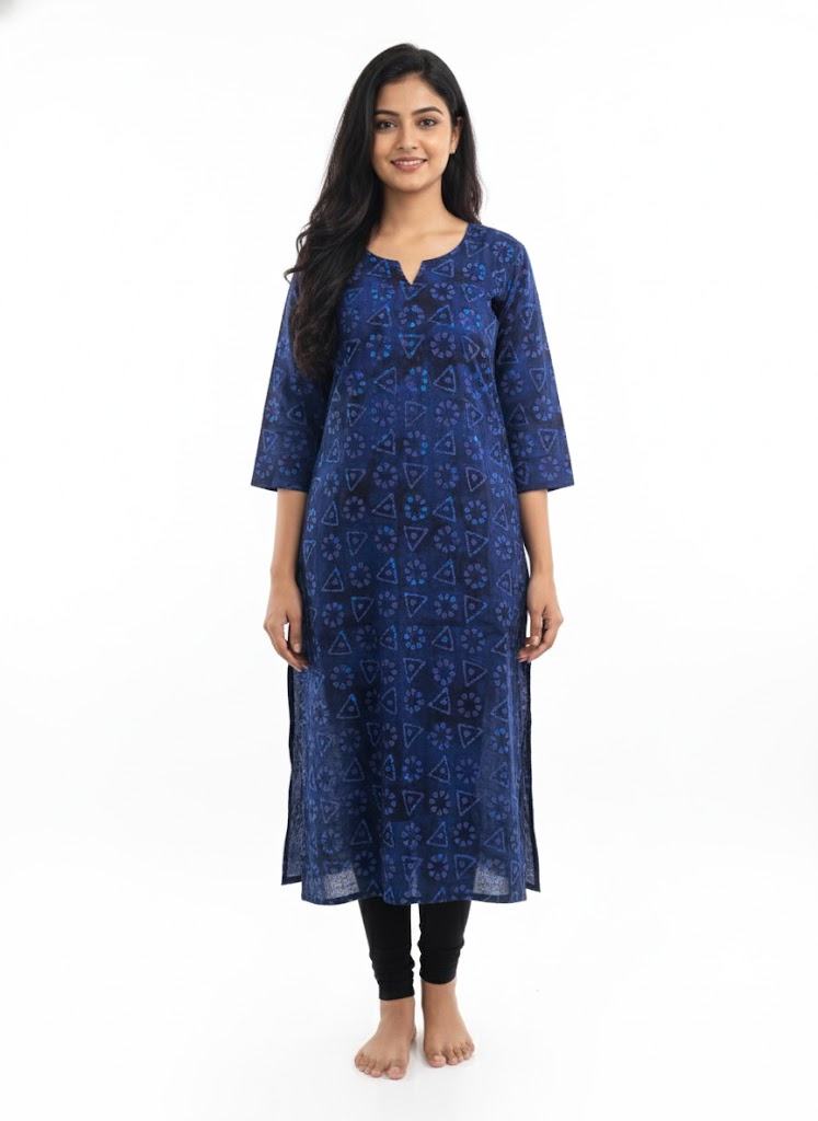 Blue Printed Kurti
