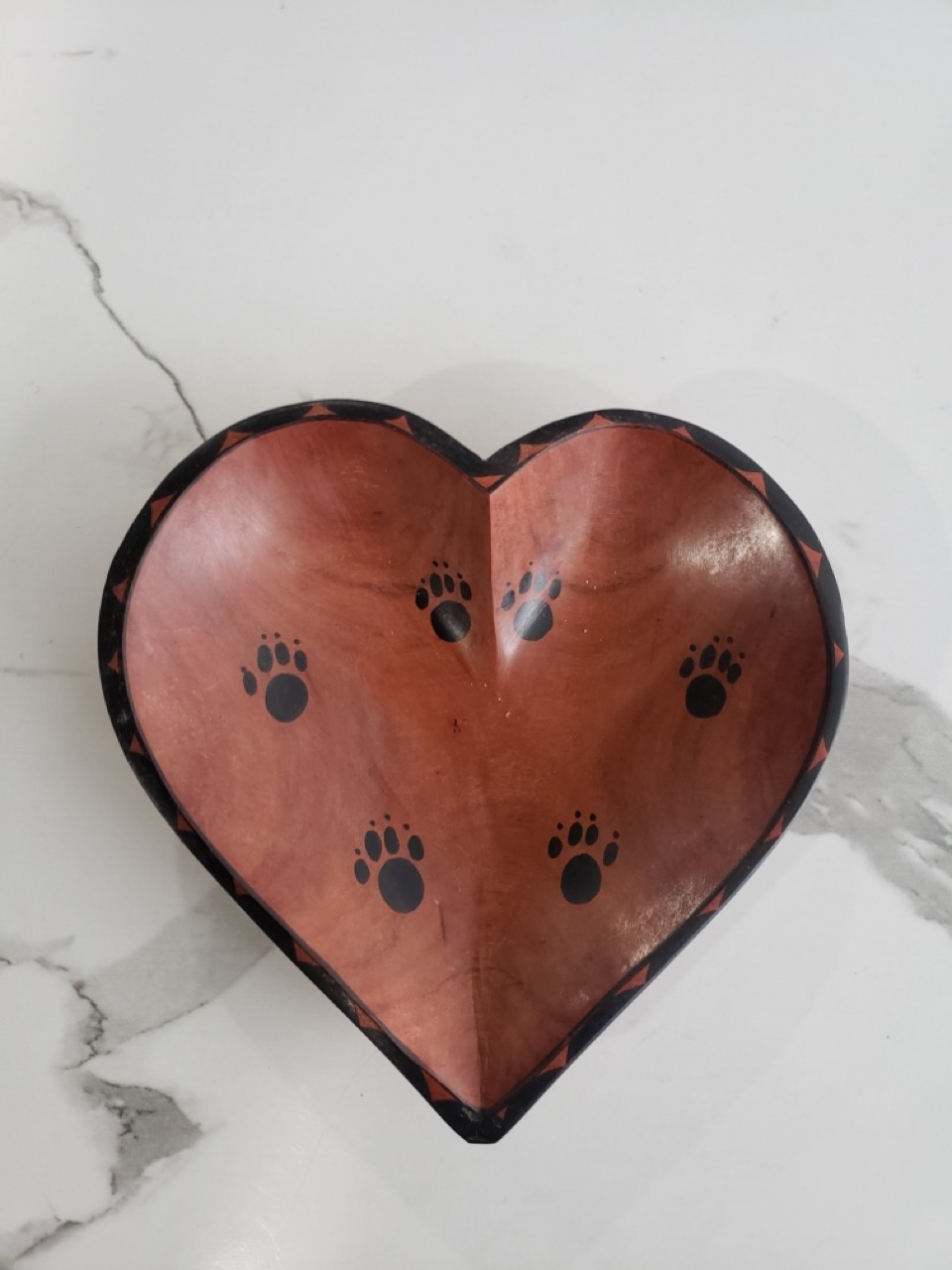 Heart-shaped Wooden Bowl