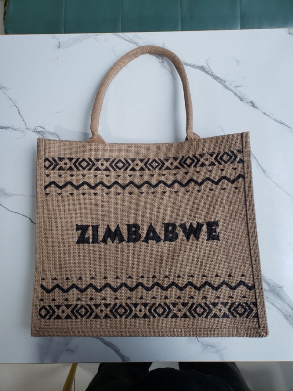 Zimbabwe Jute Tote Bag