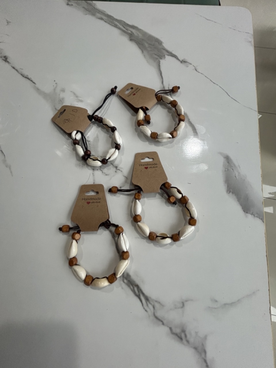 Shell and Bead Bracelets