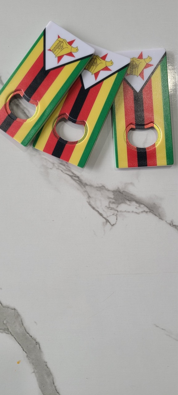 Zimbabwe Flag Bottle Opener
