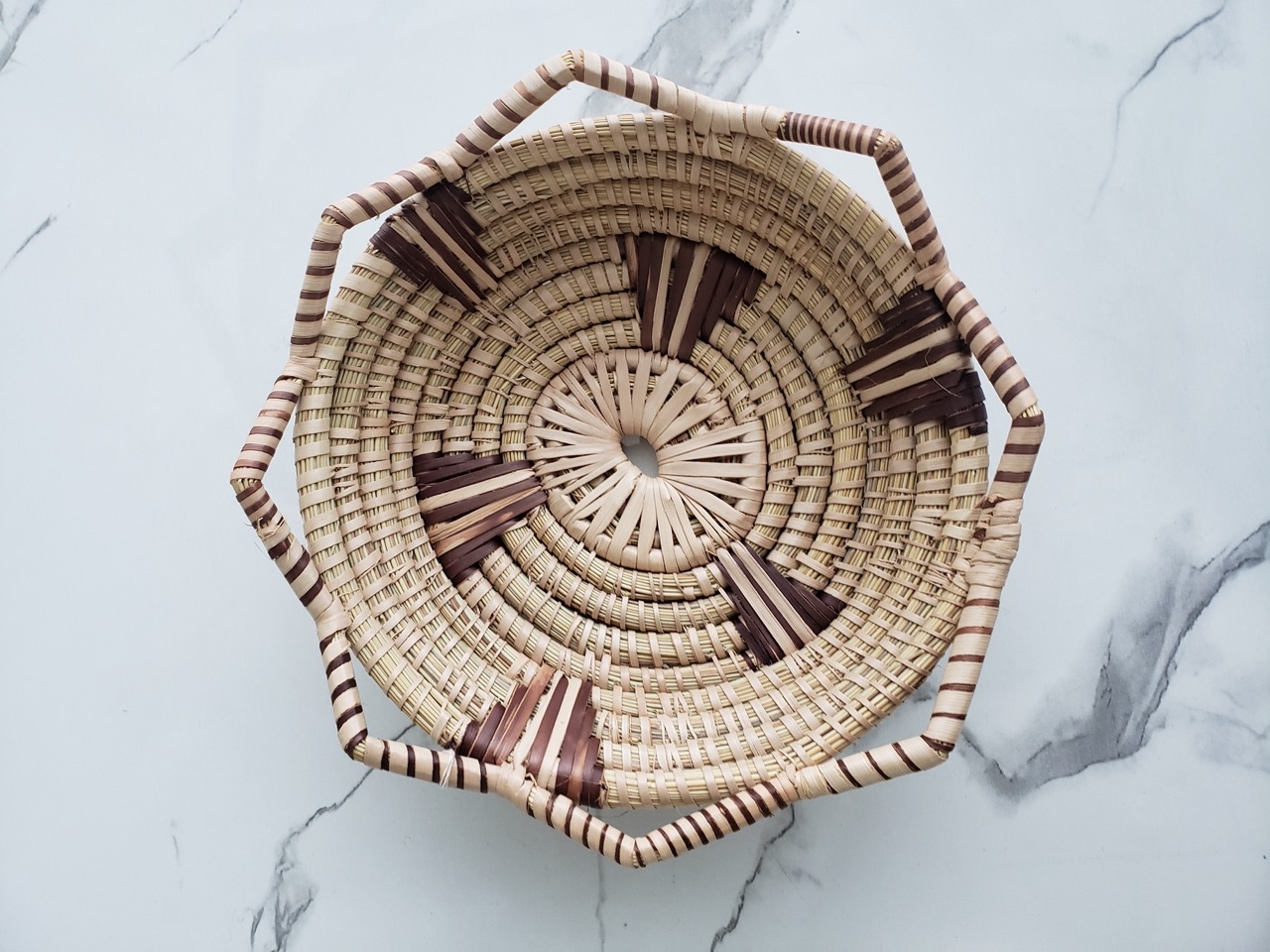 Handwoven Straw Basket