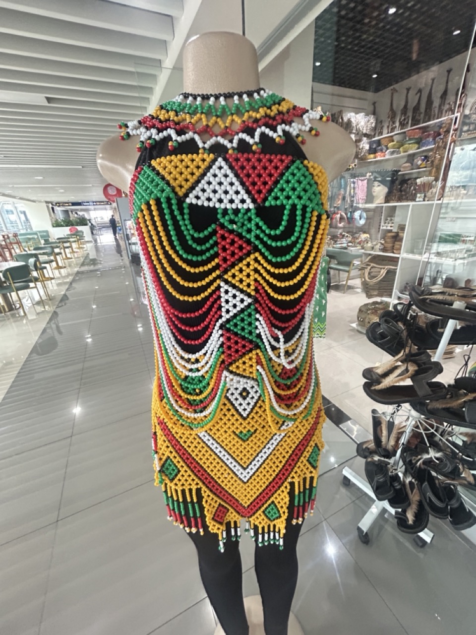 Traditional African Beaded Dress