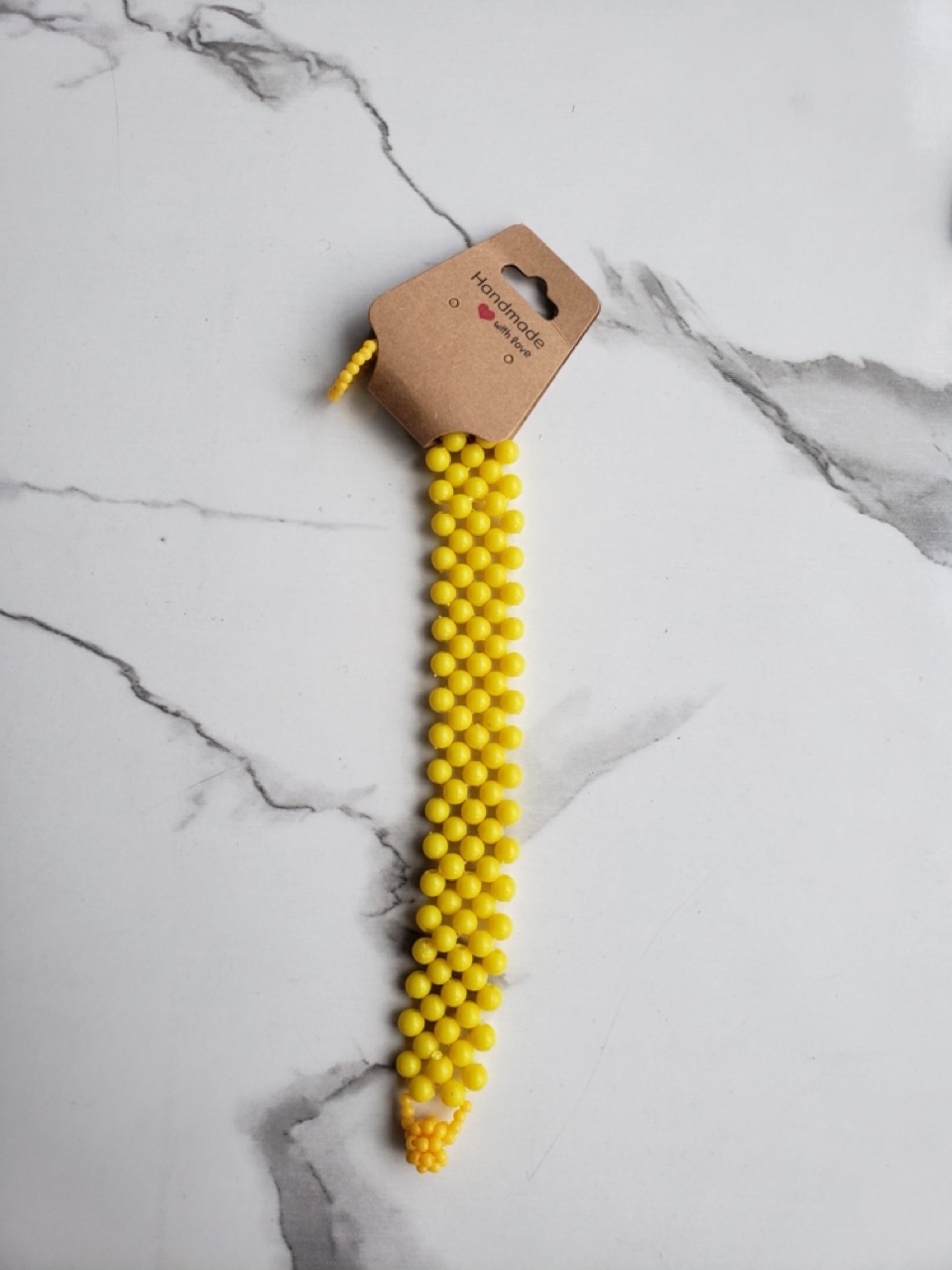 Yellow Beaded Bracelet