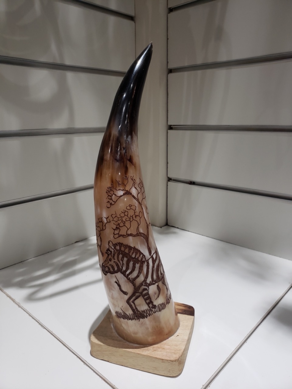 Handcrafted Engraved Animal Horn