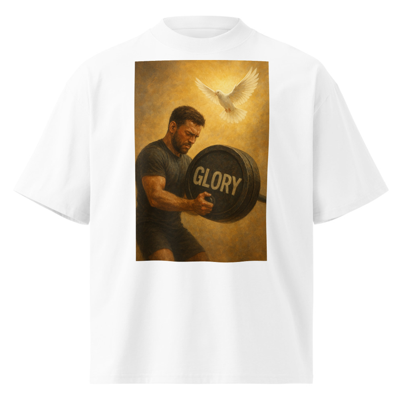 Unisex organic oversized high neck t-shirt