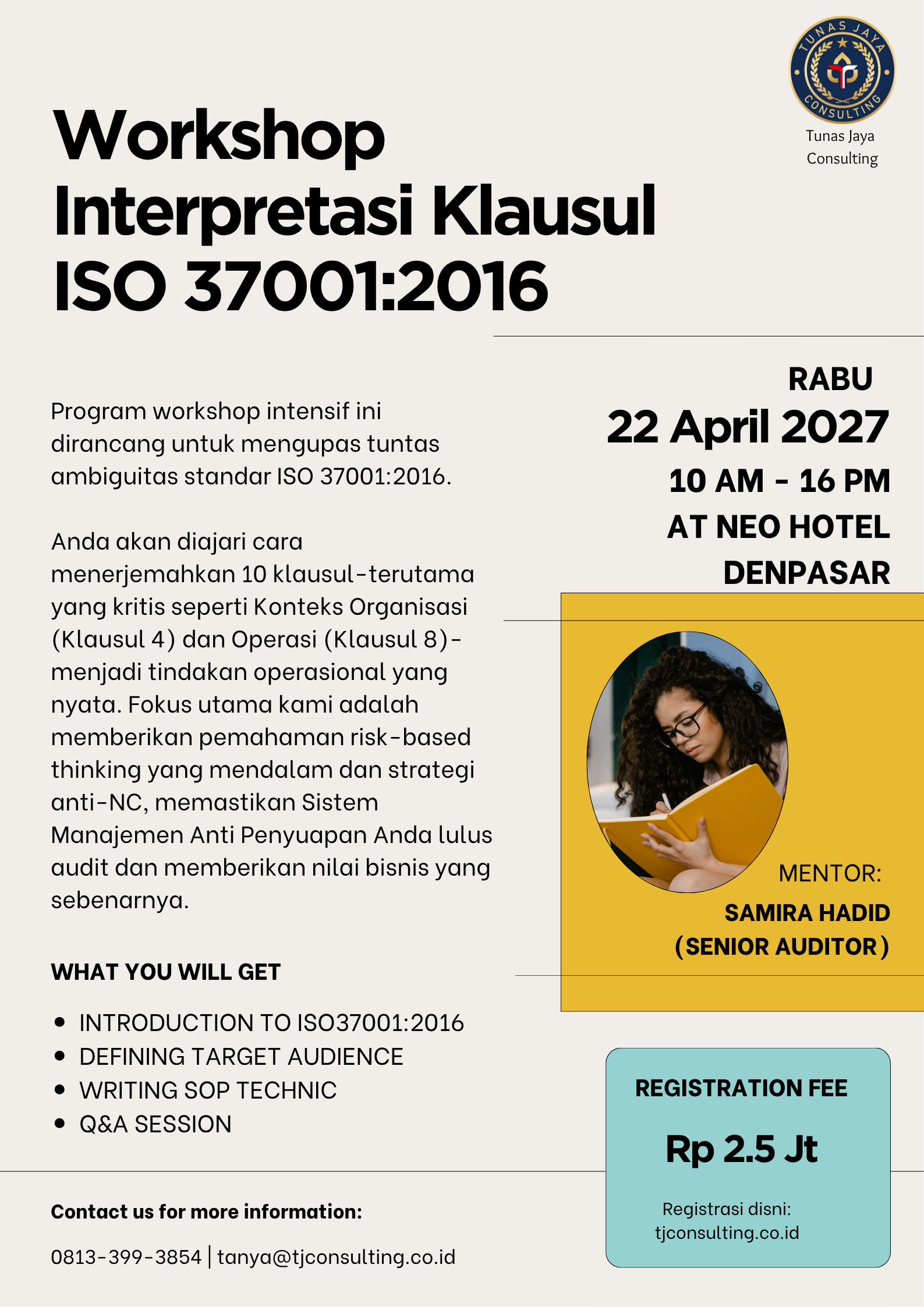 Workshop Interpretasi Klausul ISO 37001:2016