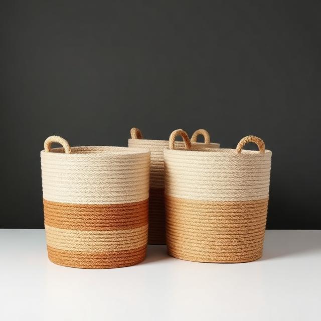 Set of Woven Storage Baskets