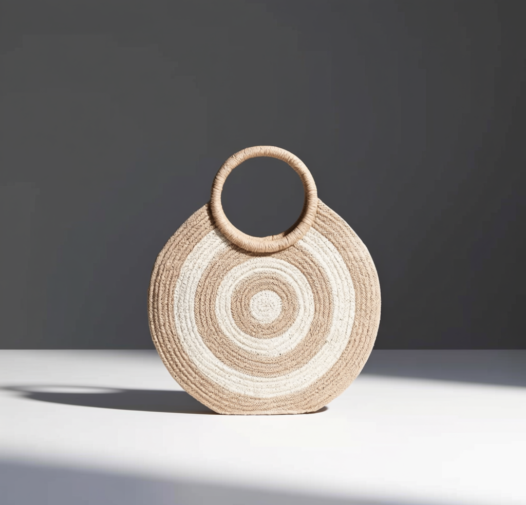 Round Straw Handbag