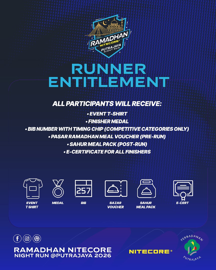 RAMADHAN NITECORE NIGHT RUN @ PUTRAJAYA 2026