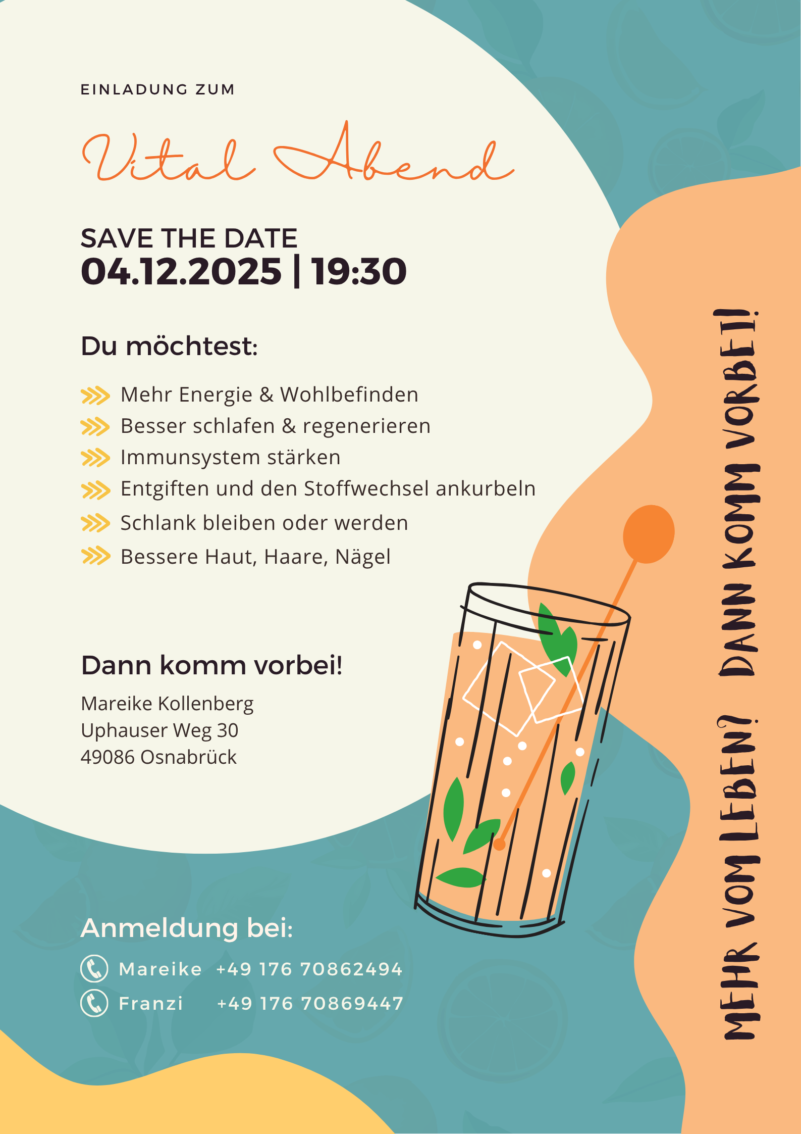 Vital Evening Event Invitation