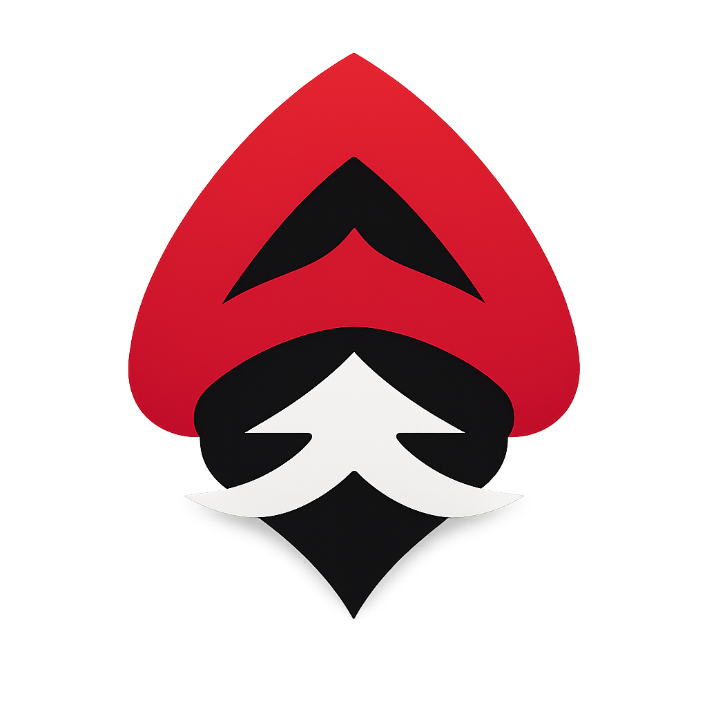 RED SPADE AND WHITE ARROW