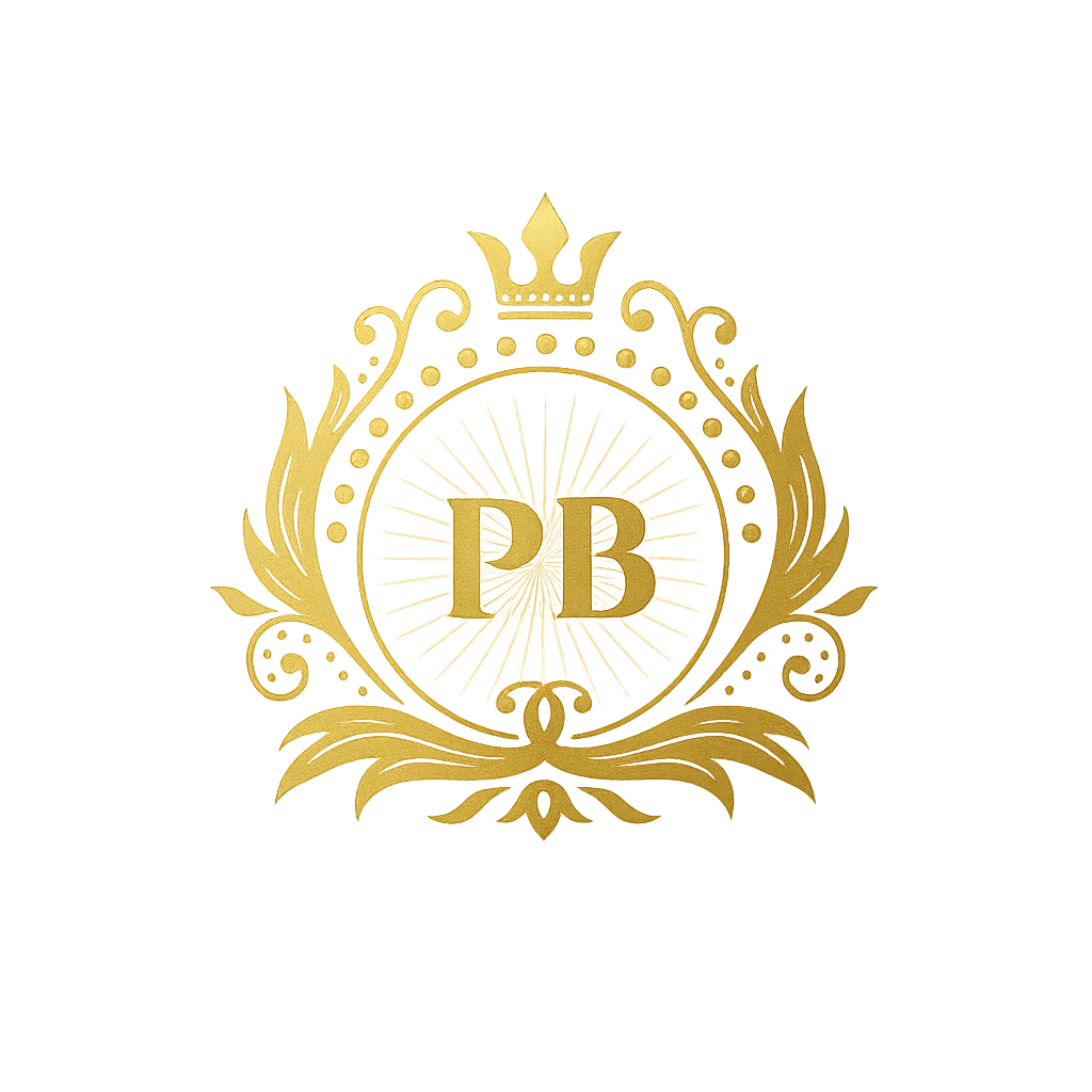 golden crown with PB Crest Gaming Logo