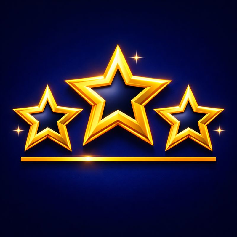 Golden Star Rating Icons