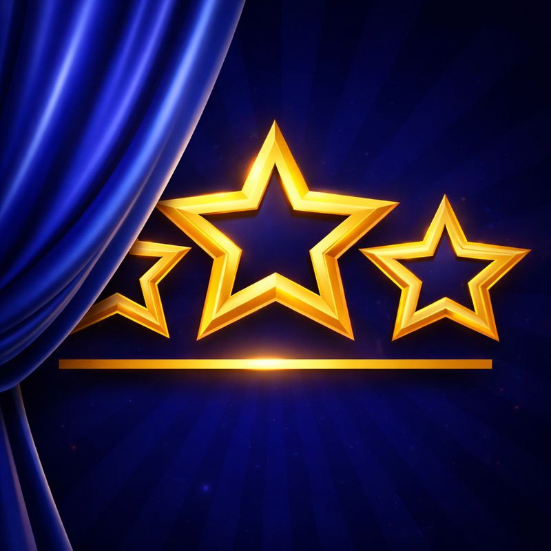 Golden Star Rating Icons