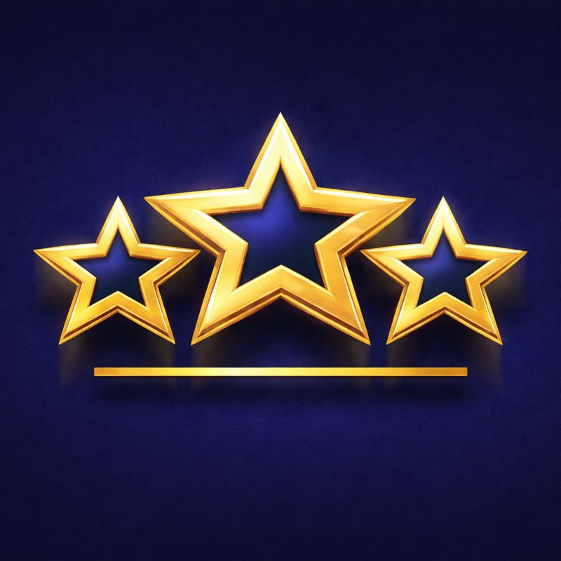 Golden Star Rating Icons