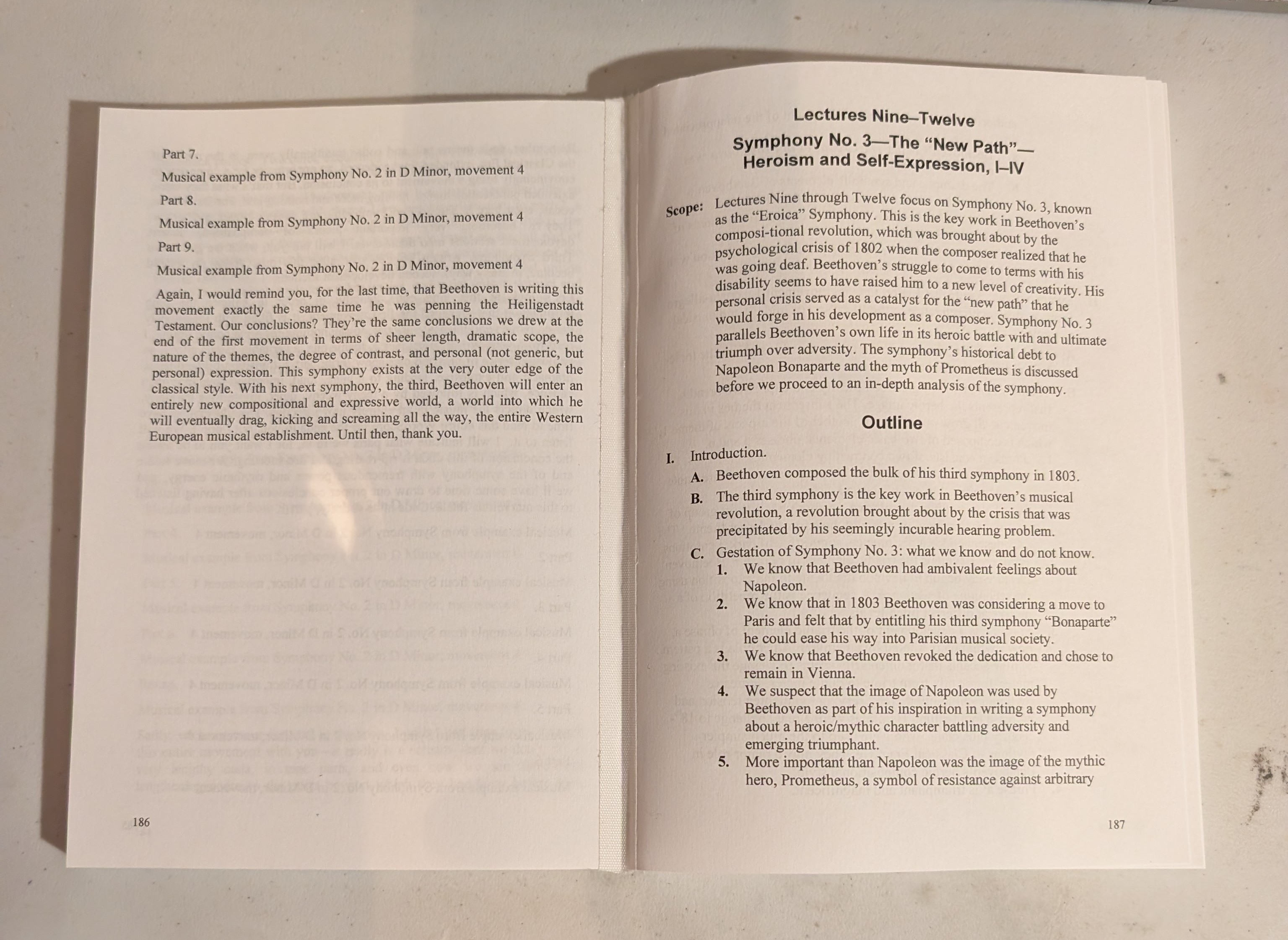 Symphonies of Beethoven Transcript Book