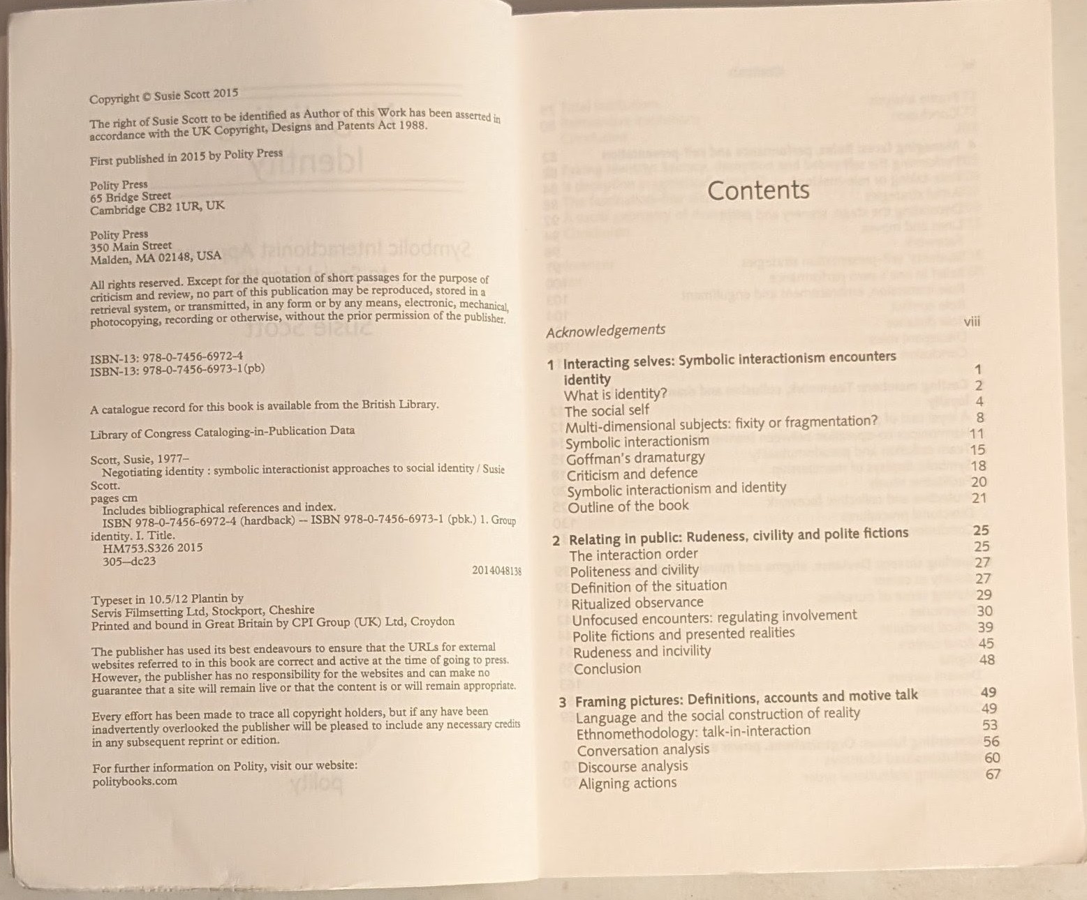 Negotiating Identity