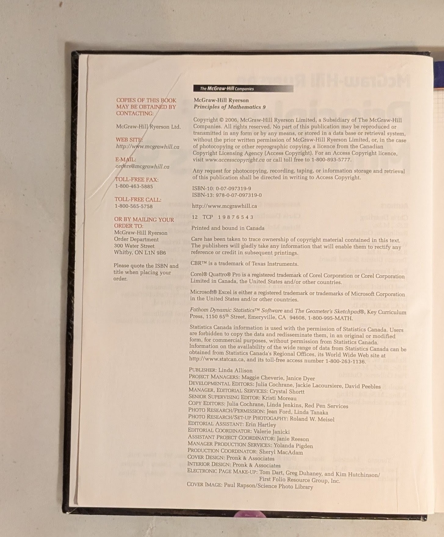 Principles of Mathematics 9