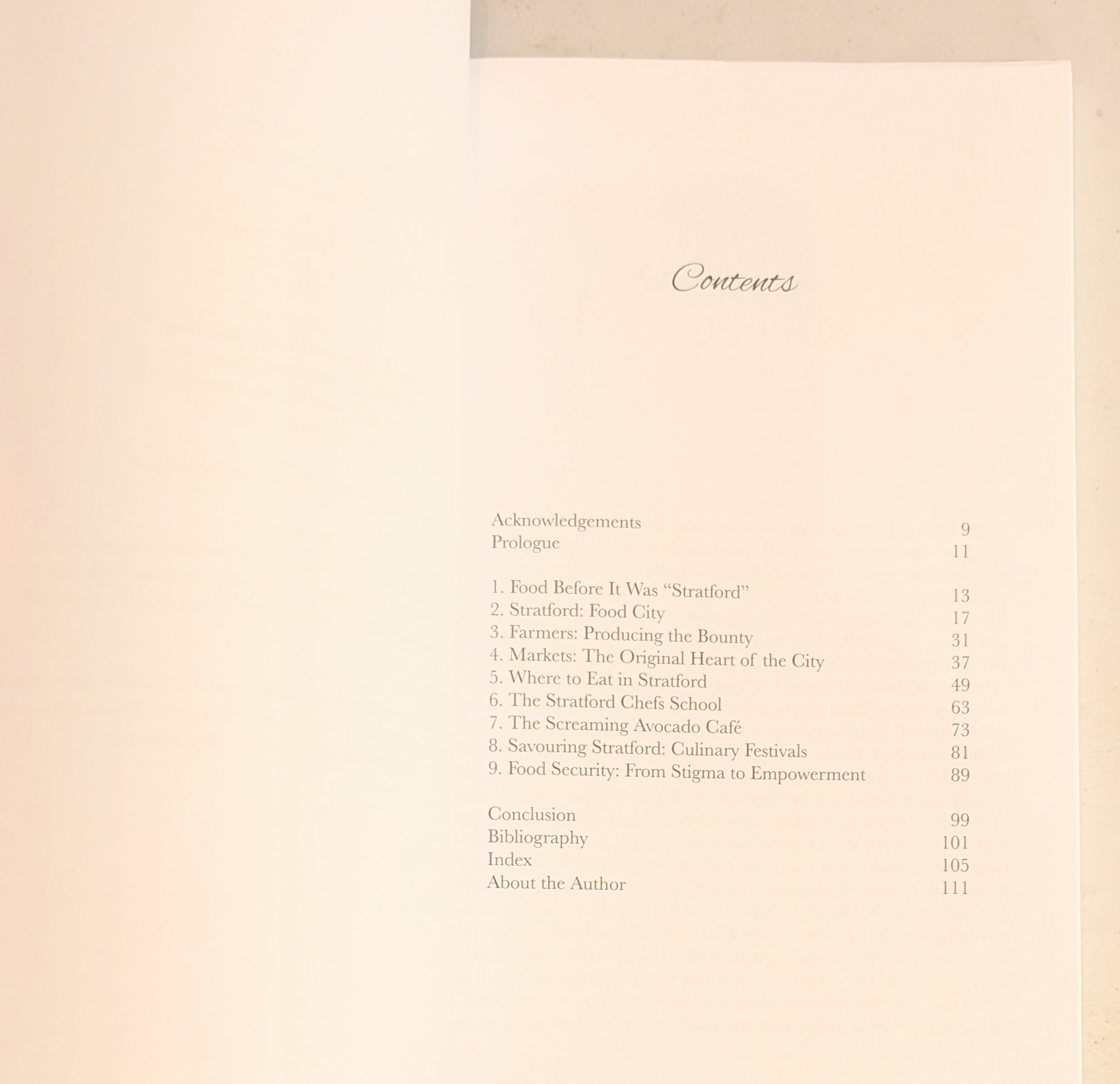 Stratford Food: An Edible History