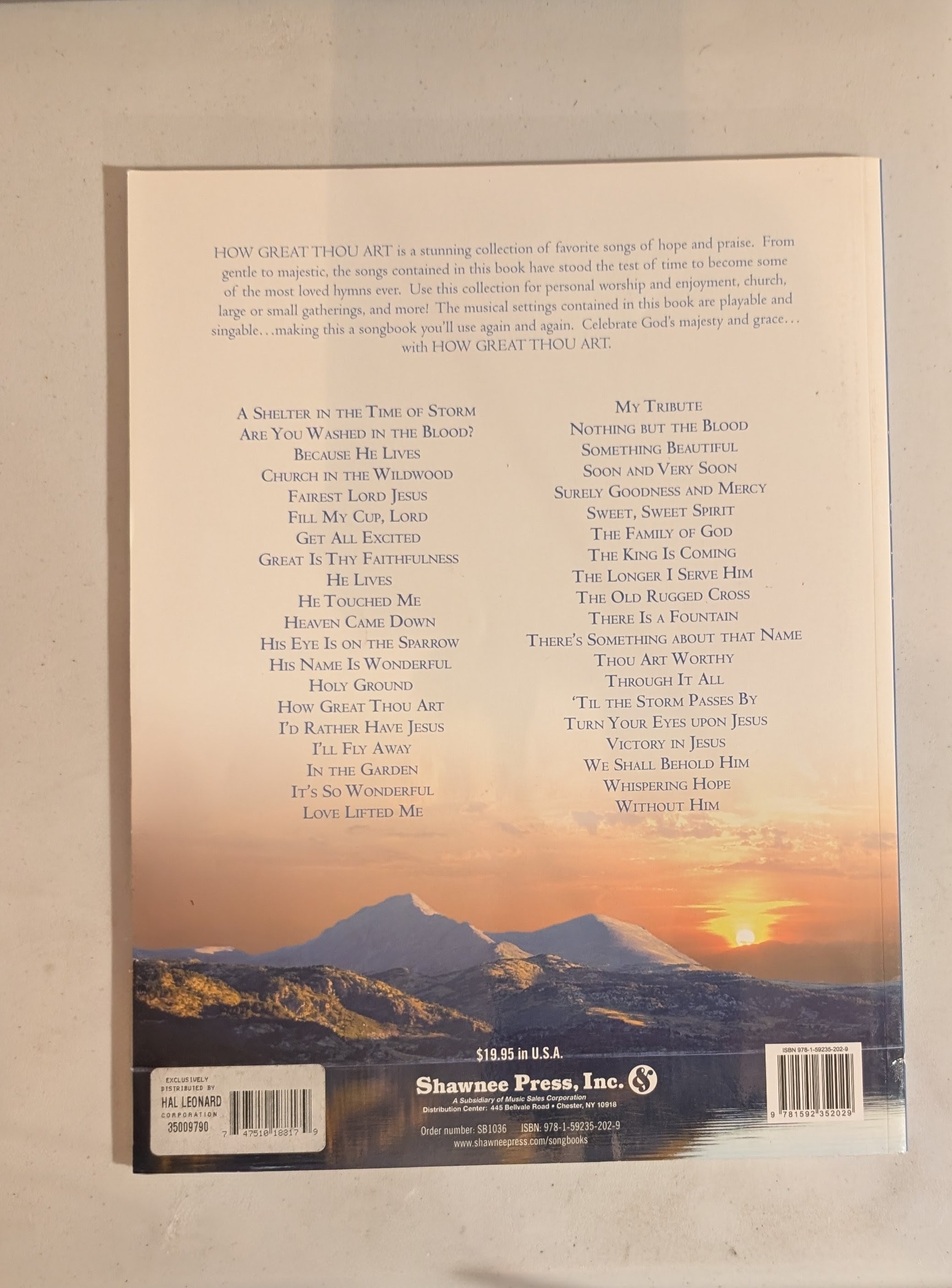 How Great Thou Art Songbook