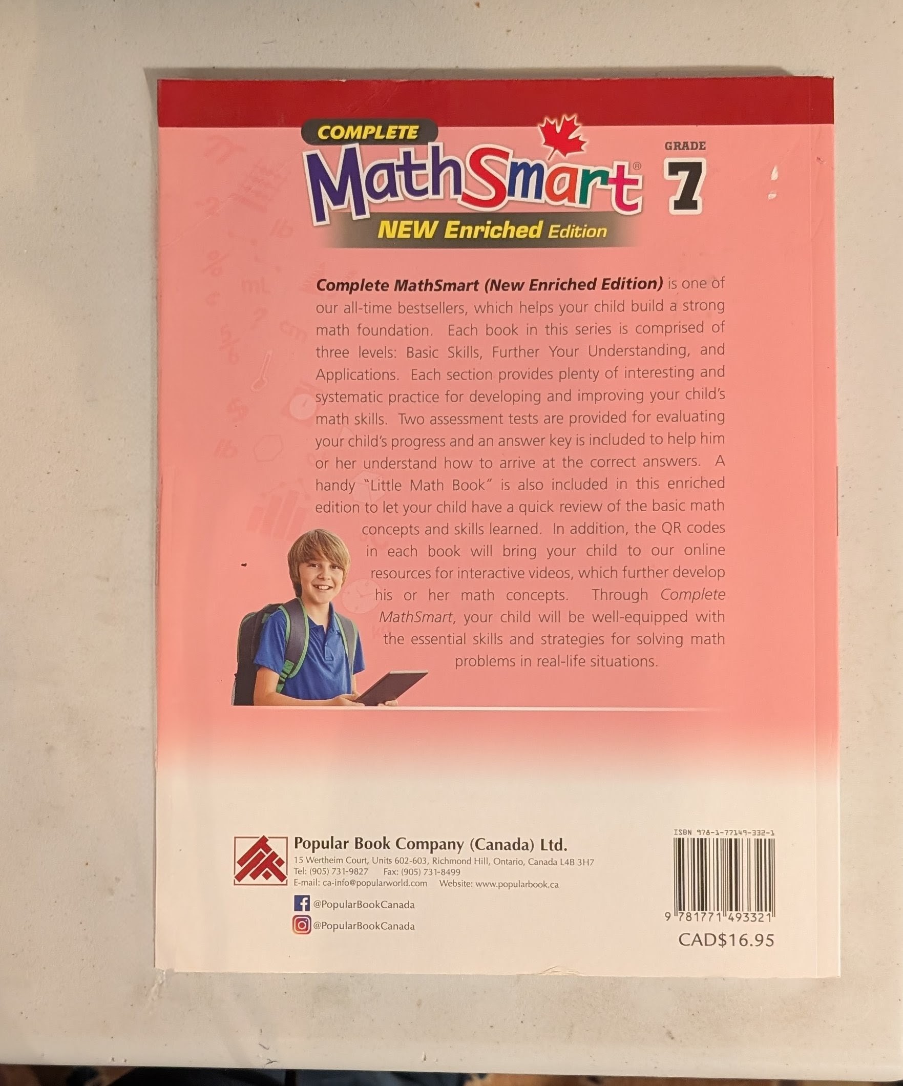 Complete MathSmart Grade 7 Workbook