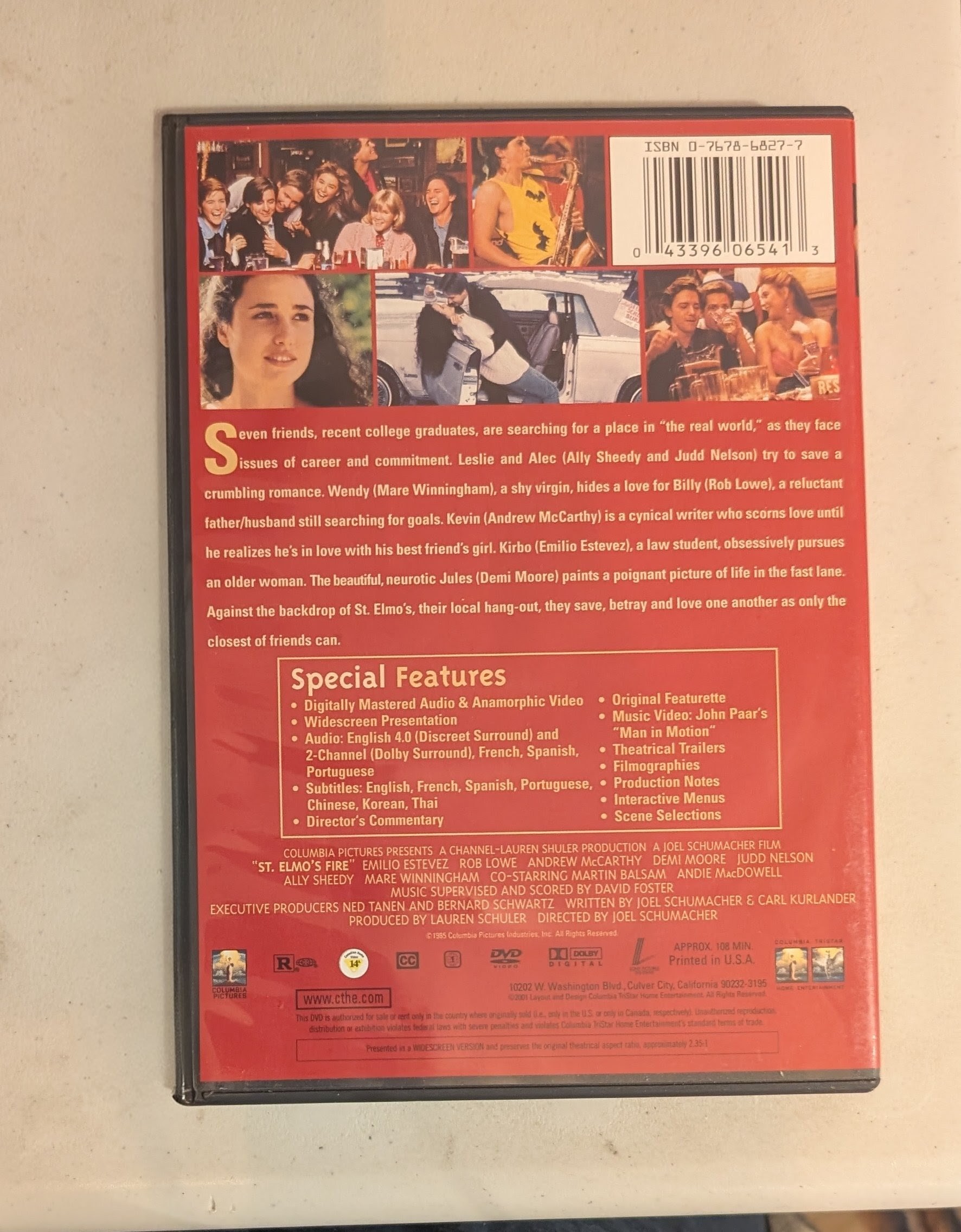 St. Elmo's Fire DVD