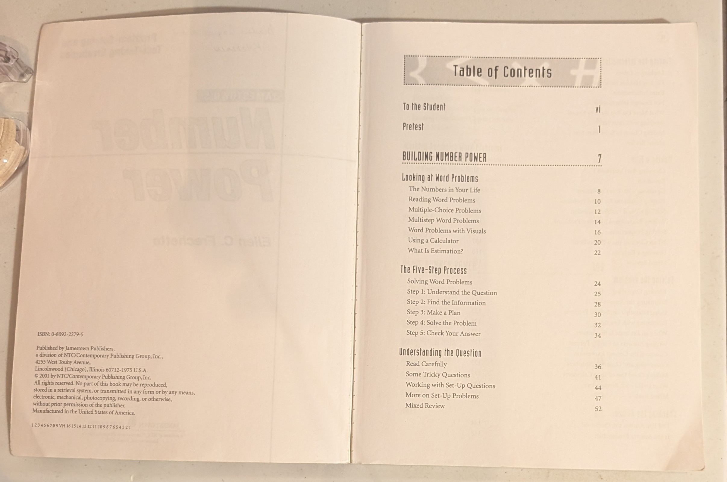 Number Power: Problem-Solving and Test-Taking Strategies