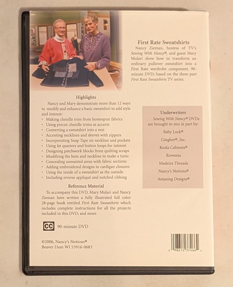 First Rate Sweatshirts DVD