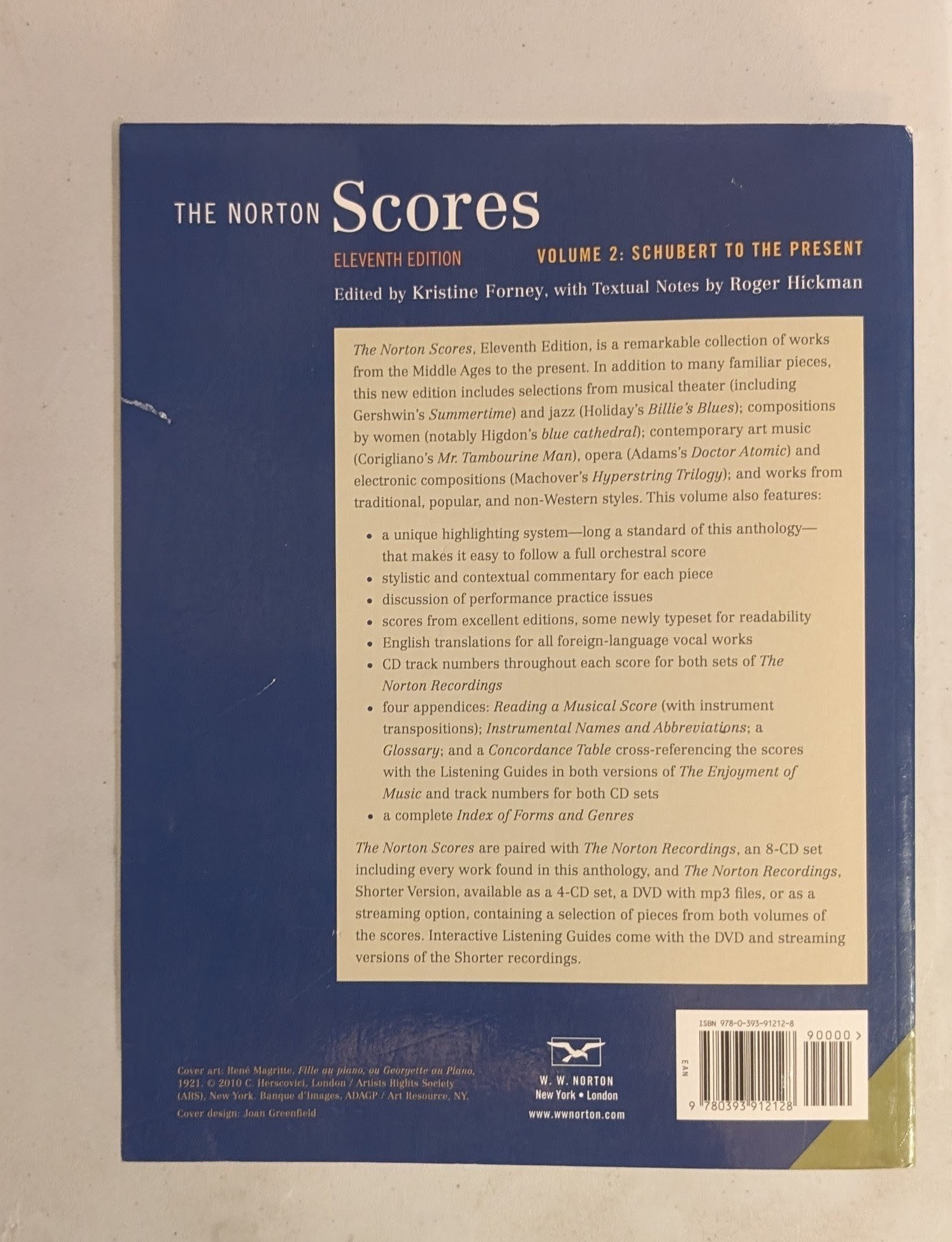 The Norton Scores: Volume 2, Schubert to the Present