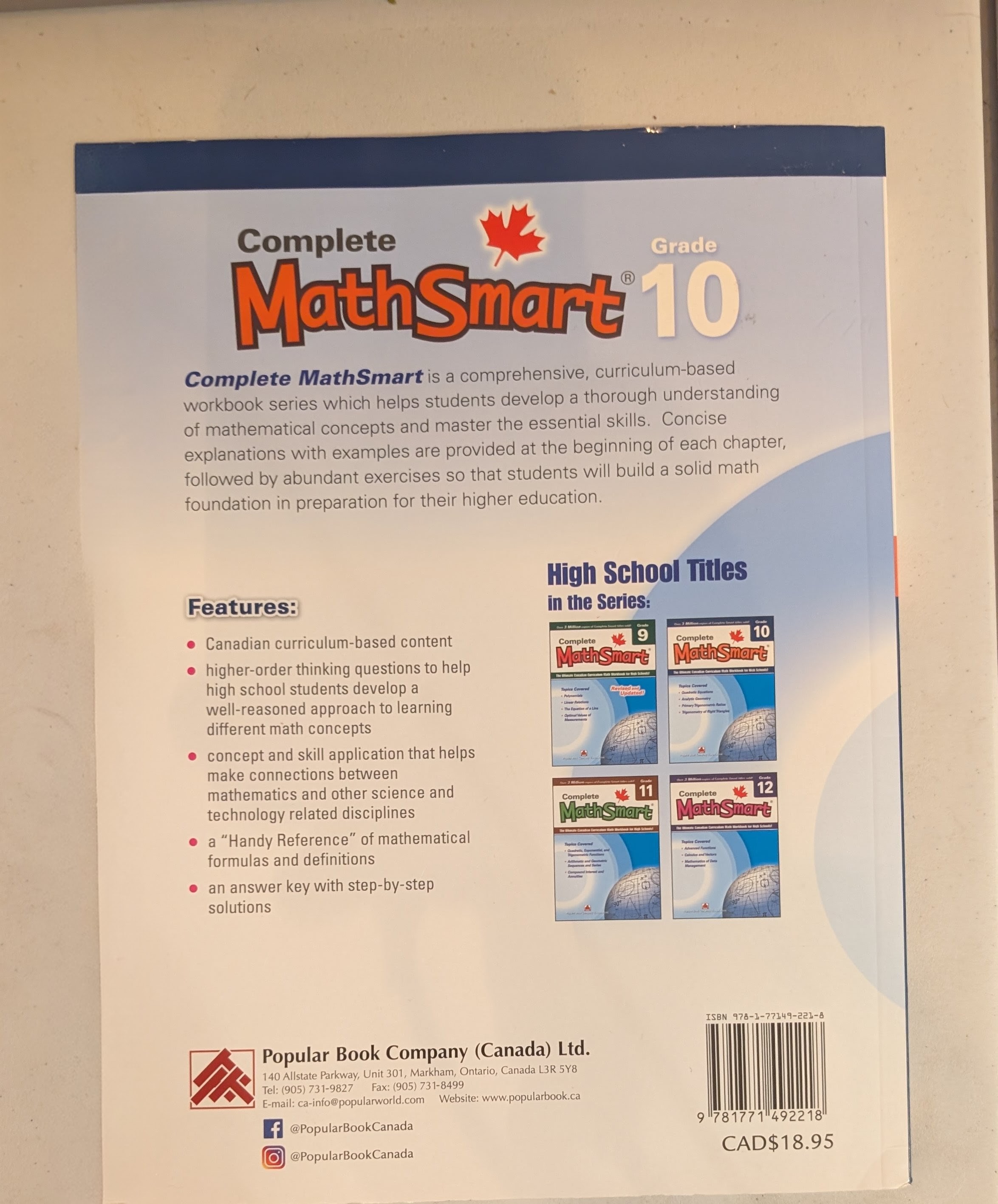 Complete MathSmart Grade 10
