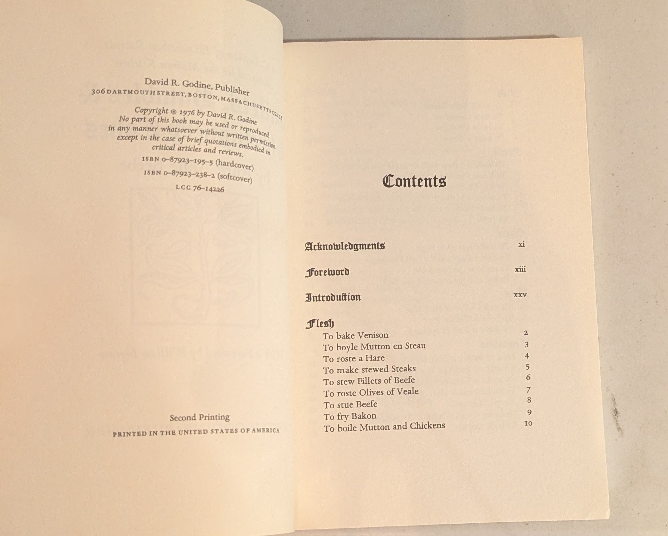 Sallets, Humbles & Shrewsbery Cakes