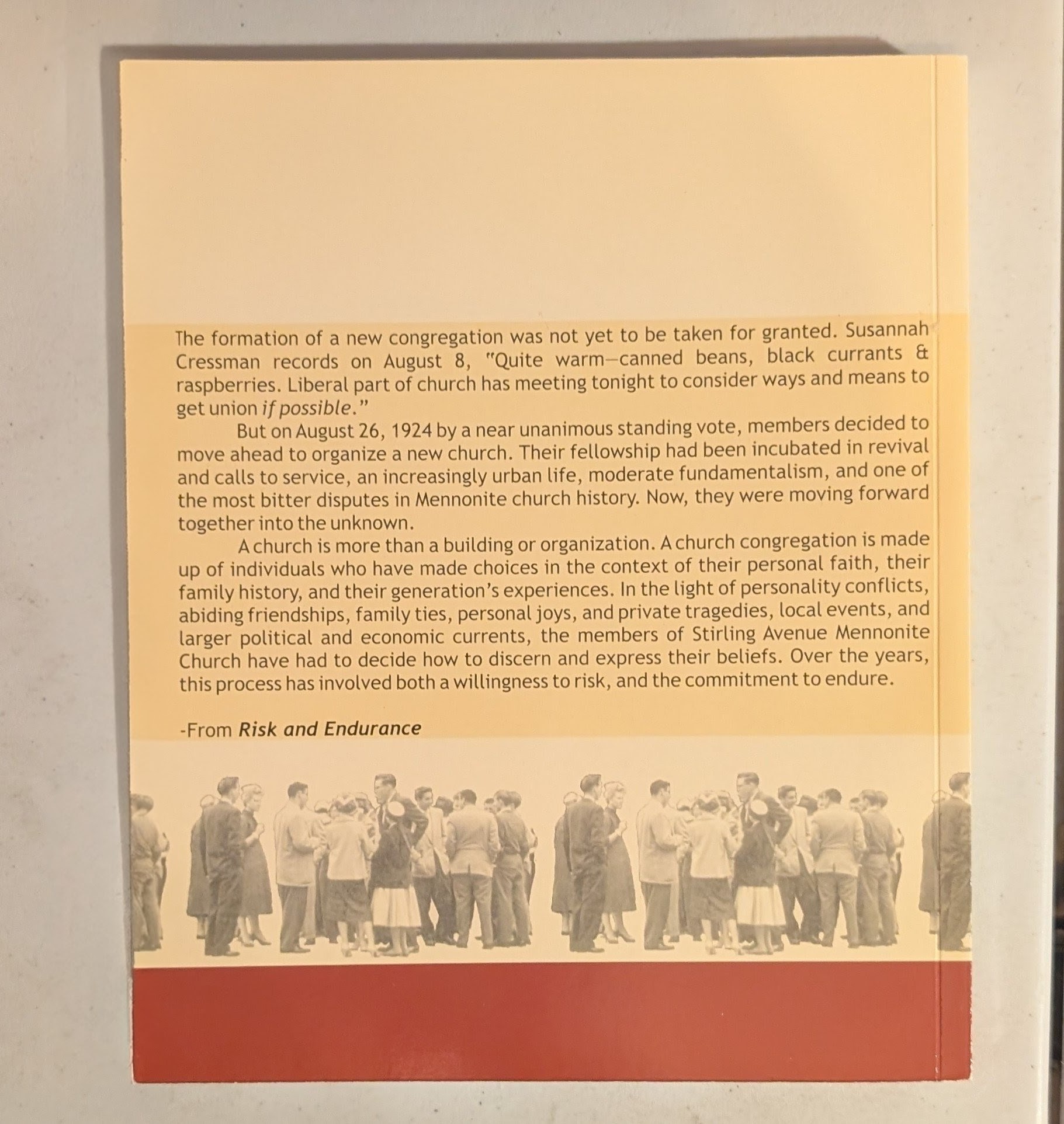 Risk and Endurance: A History of Stirling Avenue Mennonite Church