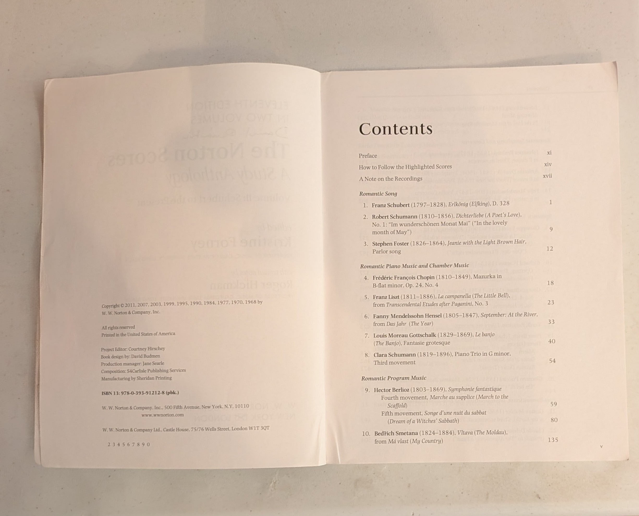 The Norton Scores: Volume 2, Schubert to the Present