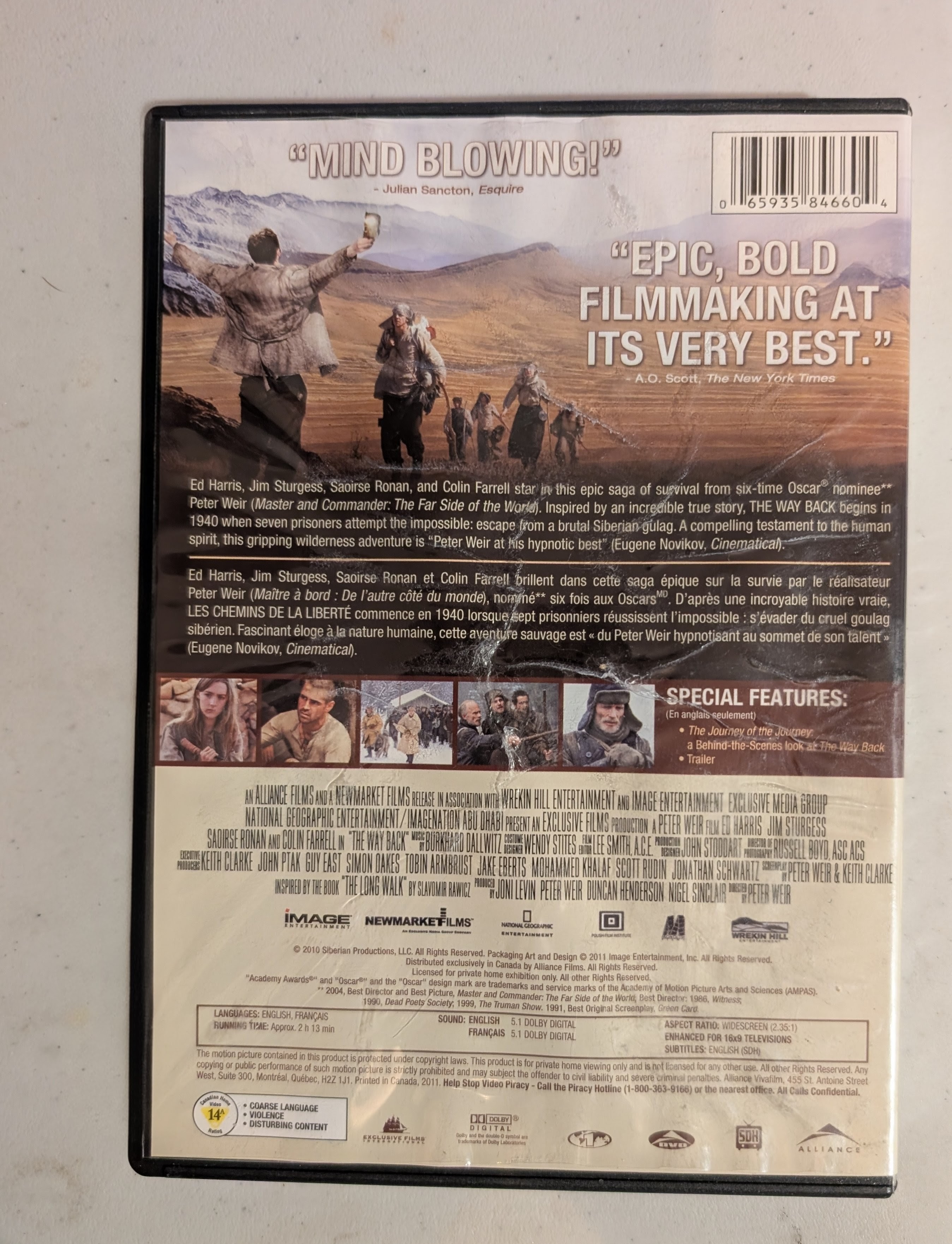 The Way Back DVD